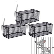 쥐를잡자 쥐를잡자 찍찍찍 최신 형 쥐덫 철망, 3개