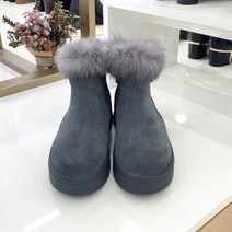 탠디 XV22502 GRAY 여자 털앵클부츠 4cm 미셸by탠디 TW83L