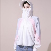 여자 태양 보호 의류 여름 야외 통기성 UV 보호 대조 색 후드 자 켓 캠핑 스쿠터 하이킹에 대 한