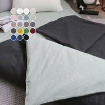 친환경 린넨면 워싱 요 토퍼 커버 (19컬러) 사이즈 맞춤 주문 제작 가능, 14)머스타드