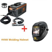 논가스용접기 이산화탄소 CO2 노가스 휴대용 용접기 가정용 전기 아크 노 알곤 반자동, 220V 및 HV008 헬맷