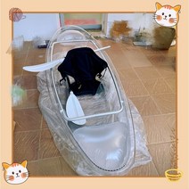 낚시 투명 카약 패들 보트 소형 민물 레저 수상 제주 배 물고기 관찰 호수 펜션 피싱 수중, 1인승 투명 에어백 블랙 시트 세트