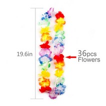 꽃리스 10/20 하와이 무늬를 조각하다 목걸이 풀 파티 멋진 긴 드레스 해변 재미있는 장식 화환
