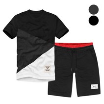 매드문 사선배색 허리배색 트레이닝 세트