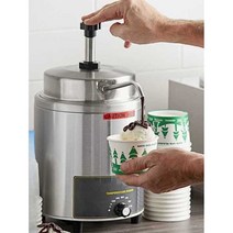 전기 소스 펌프 치즈 소스 가열 온도 조절기 보온병, 원형 소스 펌프