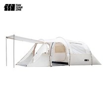 텐트 TANXIANZHE 야외 전문 캠핑 터널 텐트 방 2 개 홀 1 개 두꺼운 비 방지 휴대용 천장 장비, 1. CHINA, 1. tent