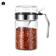 홈데코 내열유리 손잡이 양념통 + 스푼, 450ml