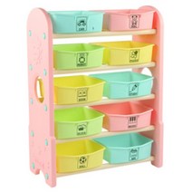 장난감수납장 5단 핑크 아기방수납장 아기교구장 장난감선반