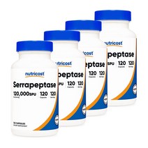 세라펩타제 120000SPU 20mg 120캡슐 4병, 단품
