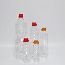 (100개) 150ml-1800ml 원형 투명 간장 식초 기름 페트공병 다이소 통 병, 1800ml(하부 팔각/100개묶음), 100개