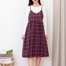 체크패턴 러블리 심플 모던 데일리 여성 긴팔 원피스여자원피스 여자코디 여신 여친 데이트 소-735056NH