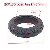 방폭 전기 자전거 스쿠터 튜브리스 타이어 오토바이 솔리드 휠 꿀벌 벌집 구멍 8 인치 200x50, CHINA_Solid tire D, 05 Solid tire D