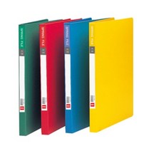 컬러 스프링 바인더 책철 화일철 클리어 화일 정부 문서 파일 서류 정리 파일철 1매 상철 두꺼운 펀치리스 문서철 파일집 철 종이 커버, 색상, 청색(405012)