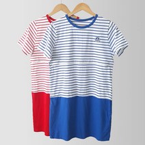 마더라이크 T 반팔 왕관패치반피스 빅사이즈임부복 임산부 수유복