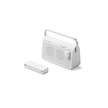 산와다이렉트 수중 스피커 텔레비전용 무선 전파 간섭하기 어려운 920MHz 대역 최대 30m 충전 상시 급전 가능 화이트 400-SP083W