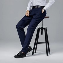 DFMEI 추동남성정장바지남비즈니스기모슬림팬츠남성중청년정장캐주얼정장팬츠남자 긴바지