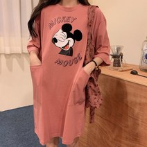 느슨한 미풍 홍콩 맛 하라주쿠 스타일의 드레스 반팔 티셔츠 여성 치마 2020 한국어 버전