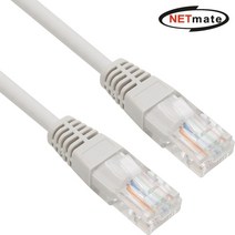 강원전자 넷메이트 NMC-U6100G CAT.6 UTP다이렉트 케이블(그레이) 보급형 10m, 본상품선택