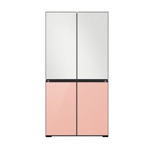 삼성 비스포크 냉장고 5도어 코타화이트+이브닝코랄 RF85B92K1AP 바름
