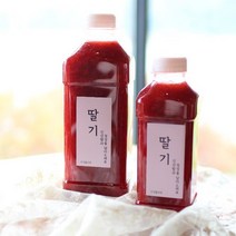 [더피움아뜰리에]고농축 수제 딸기청+흰우유 190ml, 1개, 1000ml