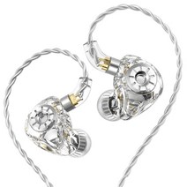 TRN ST1 PRO 인이어 유선 1DD 1BA 차이파이 이어폰, 6.white no mic