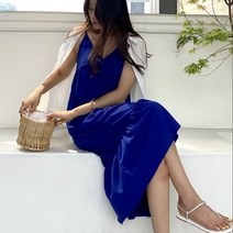 여성 원피스 드레스 하객 데일리 코튼 프릴 뷔스티에