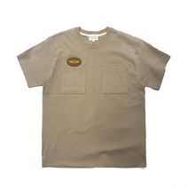 밀리터리박스 그롭스 TEXI DRIVER 와펜 반팔 티셔츠(베이지)