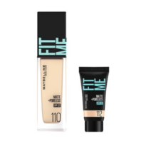 메이블린 핏미 파운데이션 레노 30ml + 미니파운데이션 5ml 세트, 본품(110 포슬린)+미니(112 내추럴 아이보리), 1세트