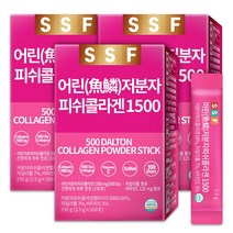 순수식품 500달톤 저분자 피쉬 콜라겐 1500mg 스틱 실속형 비타민C 콜라겐/히알루론산, 300개, 2.5g