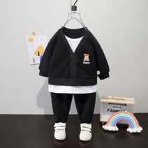 LZYJY 유행 아동복 봄과 가을 인터넷 연예인 2022 새로운 아기 운동복 키즈 유행 가을 옷 키즈 의류 소년 옷