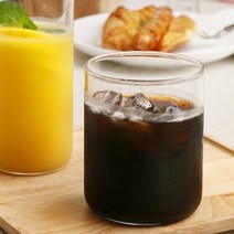 홈카페 예쁜 아이스 내열 유리컵 아메리카노잔 420ml, 1개