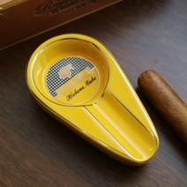 인센스 스틱 홀더 2022 Brand New Cigar Gadgets Ceramic Ashtray Single Holder Round Ash Slot Tobacco Cigarett, Yellow_CHINA