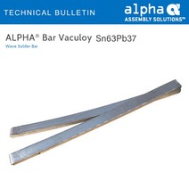 알파메탈 일반바납 바솔더 ALPHABar Sn63P b37 약645g