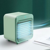 이동식에어컨 수냉식 에어컨 작은방 실외기없는 미니 USB 휴대용 에어 쿨러 선풍기 탁상 데스크탑 공기 냉, 한개옵션0