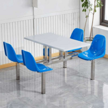 붙박이테이블 식당 공장 음식점 휴게실 식탁 의자, 2색 유리 섬유 강화 플라스틱 의자 표면