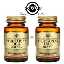 (1+1) 솔가 식물성 오메가3 솔비톨 소르비톨 토코페롤 레시틴 DHA 200mg 소프트젤 50정 2팩