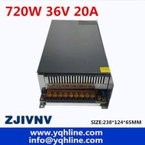 36V 20A 720W 가변 전원 공급 장치 스위칭 모터/산업/장비 S-720-36, 02 24V_02 220V