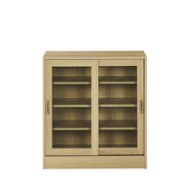 [까사미아] onion 진저 주방 유리 수납장 세트, 내추럴