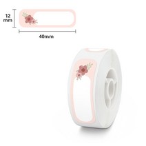 님봇 라벨기 b21 네임스티커기계Niimot D11 라벨 용지 흰색 스티커 테이프 12mm 휴대용 프린터 이름 DIY, 25 23