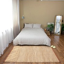 [바보사랑] 네츄럴 수초러그 라탄 갈대러그 핸드메이드 70X180cm