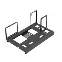 오픈pc케이스 미니 ATX MATX ITX PC 테스트 벤치 오픈 에어 프레임 DIY 케이스 휴대용 수직 그래픽 카드 클래식 120/240/360w 수냉, [01] Black