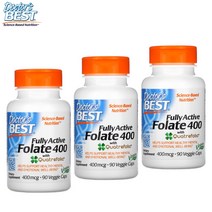 2+1 닥터스베스트 활성형 엽산 4세대 400mcg 90캡슐 활성엽산 폴레이트