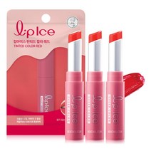 멘소래담 립아이스 틴티드 컬러 레드 2g x3개, 무향, 1세트