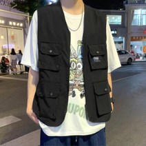 캠핑룩 맞춤 캐주얼 멀티포켓 경량 조끼 데이트룩 이지웨어 주저없는선택