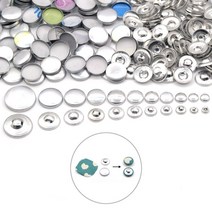 가죽 핸드프레스 각인기 가죽공예 도장 다이어리 KALASO 16-60 패브릭 가죽 커버 버튼 핸드 프레스 다이 조, 01 Size16 -9mm(100set)