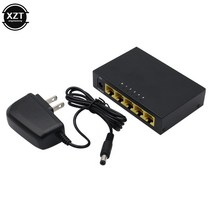 무선 랜카드 EU/US 5 포트 기가비트 스위치 이더넷 스마트 고성능 100Mbps 네트워크 RJ45 허브 인터넷 분배, [02] US, 02 US, 02 US