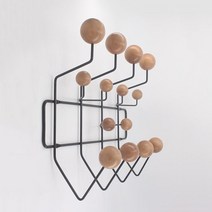 임즈 행잇올 디자인 행거 인테리어 옷걸이 컬러볼, 월넛