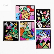 포일아트 크리스마스 방과후학습 미술준비물 DIY, 트리