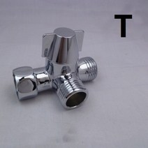 콤프레샤 수분 필터 유수분 분리기 3방향 물 분배기 T 형 어댑터 샤워 Diverters 커넥터 화장실 비데 분리, 15T