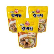 오뚜기 옛날 갈비탕 국물요리 캠핑음식 간편식 500G 1개 간단요리 밀키트, 3개